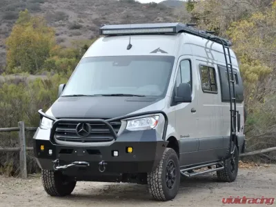 Aluminess Front Bumper with Brush Guard Mercedes-Benz Sprinter 2019+ - 210620
