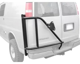 Aluminess 6 on 5.5 with Metric Lugs Rear Door Tire Rack Chevy Express | GMC Savana 2003-2022