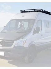 Aluminess 3/4 in. Pipe Penthouse Low Profile Go Power Solar Half Perforated Floor Weekender Open Front Roof Rack Dodge | Mercedes-Benz Sprinter 2007+                                     - 210431.1 - Image 7