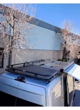 Aluminess 3/4 in. Pipe Penthouse Low Profile Go Power Solar Half Perforated Floor Weekender Open Front Roof Rack Dodge | Mercedes-Benz Sprinter 2007+                                     - 210431.1 - Image 3