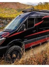 Aluminess 3/4 in. Pipe Penthouse Low Profile Go Power Solar Half Perforated Floor Weekender Open Front Roof Rack Dodge | Mercedes-Benz Sprinter 2007+                                     - 210431.1 - Image 4