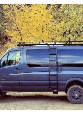 Aluminess 3/4 in. Pipe Penthouse Low Profile Go Power Solar Half Perforated Floor Weekender Open Front Roof Rack Dodge | Mercedes-Benz Sprinter 2007+                                     - 210431.1 - Image 5