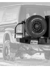 Aluminess Rear Bumper with Brush Guards and Swing Arms for Ford E-Series 1992-2014                                     - 210005.6 - Image 9