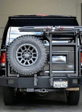 Aluminess Rear Bumper with Brush Guards and Swing Arms for Ford E-Series 1992-2014                                     - 210005.6 - Image 3
