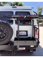Aluminess Rear Bumper with Brush Guards and Swing Arms for Ford E-Series 1992-2014                                     - 210005.6 - Image 4