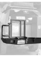 Aluminess Rear Bumper with Brush Guards and Swing Arms for Ford Excursion 1999-2005                                     - 210043.3 - Image 7