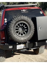 Aluminess Rear Bumper with Brush Guards and Swing Arms for Ford Excursion 1999-2005                                     - 210043.3 - Image 2