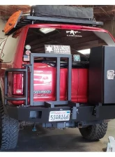 Aluminess Rear Bumper with Brush Guards and Swing Arms for Ford Excursion 1999-2005                                     - 210043.3 - Image 3