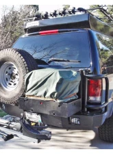 Aluminess Rear Bumper with Brush Guards and Swing Arms for Ford Excursion 1999-2005                                     - 210043.3 - Image 4