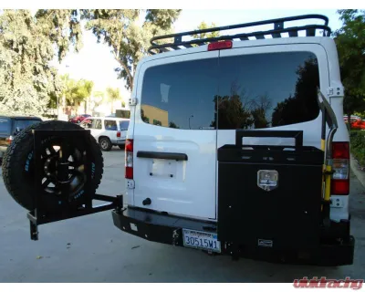 Aluminess Rear Bumper with Swing Arms Nissan NV 2012-2021 - 210245.2