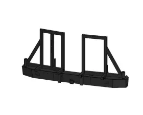 Aluminess Slimline Rear Bumper with Swing Arms for Mercedes-Benz Sprinter 2007-2018
