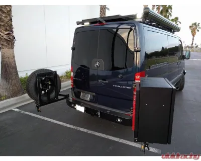 Aluminess Slimline Rear Bumper with Bike Rack Arms for Mercedes-Benz Sprinter 2007-2018 - 210288.5