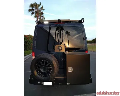Aluminess Slimline Rear Bumper with Bike Rack Arms for Mercedes-Benz Sprinter 2007-2018 - 210288.5