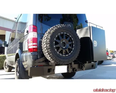 Aluminess Slimline Rear Bumper with Bike Rack Arms for Mercedes-Benz Sprinter 2007-2018 - 210288.5