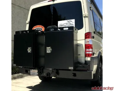 Aluminess Slimline Rear Bumper with Bike Rack Arms for Mercedes-Benz Sprinter 2007-2018 - 210288.5