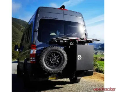 Aluminess Slimline Rear Bumper with Bike Rack Arms for Mercedes-Benz Sprinter 2007-2018 - 210288.5