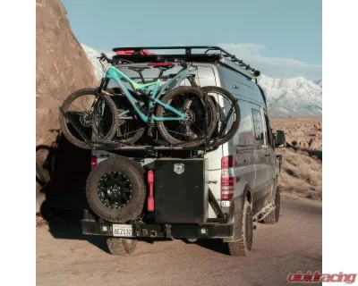 Aluminess Slimline Rear Bumper with Bike Rack Arms for Mercedes-Benz Sprinter 2007-2018 - 210288.5