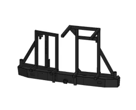 Aluminess Slimline Rear Bumper with Bike Rack Arms for Mercedes-Benz Sprinter 2007-2018