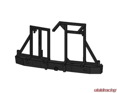 Aluminess Slimline Rear Bumper with Bike Rack Arms for Mercedes-Benz Sprinter 2007-2018 - 210288.5