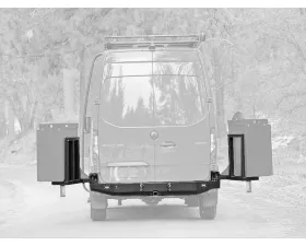 Aluminess Slimline Rear Bumper with Swing Arms for Mercedes-Benz Sprinter 2019+