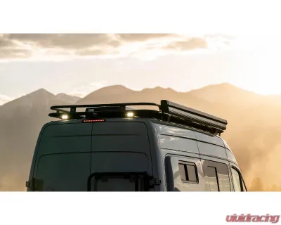 Aluminess 170" EXT Explorer Roof Rack with ARC Onx Light Mount for 2019+ Mercedes Sprinter - 210703.1