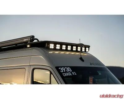 Aluminess 170" EXT Explorer Roof Rack with ARC Onx Light Mount for 2019+ Mercedes Sprinter - 210703.1