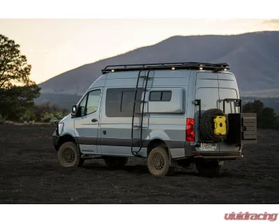 Aluminess 170" EXT Explorer Roof Rack with ARC Onx Light Mount for 2019+ Mercedes Sprinter - 210703.1
