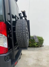 Aluminess Rear Door Tire Rack with Low Roof Ford Transit 2015+                                     - 210714.1 - Image 4