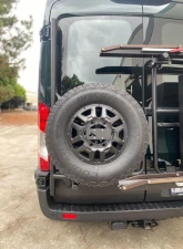 Aluminess Rear Door Tire Rack with Low Roof Ford Transit 2015+                                     - 210714.1 - Image 5