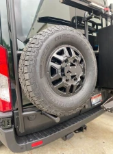 Aluminess Rear Door Tire Rack with Low Roof Ford Transit 2015+                                     - 210714.1 - Image 7