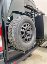 Aluminess Rear Door Tire Rack with Low Roof Ford Transit 2015+                                     - 210714.1 - Image 8