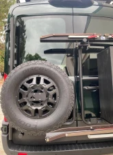 Aluminess Rear Door Tire Rack with Low Roof Ford Transit 2015+                                     - 210714.1 - Image 10