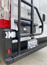 Aluminess Rear Door Ladder for Low Roof Ram Promaster 2014+ with Tire Box Mount                                     - 210717.1 - Image 6