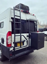 Aluminess Rear Door Ladder for Low Roof Ram Promaster 2014+ with Tire Box Mount                                     - 210717.1 - Image 7