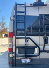 Aluminess Rear Door Ladder for Low Roof Ram Promaster 2014+ with Tire Box Mount                                     - 210717.1 - Image 8