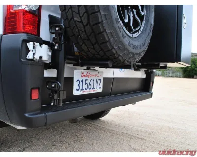 Aluminess Rear Door Ladder for Low Roof Ram Promaster 2014+ with Tire Box Mount - 210717.1