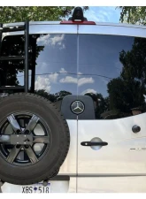 Aluminess Rear Door Ladder for Low Roof Mercedes-Benz Sprinter 2019+ with Tire Box Mount                                     - 210718.1 - Image 3