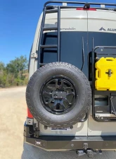Aluminess Rear Door Ladder for Low Roof Mercedes-Benz Sprinter 2019+ with Tire Box Mount                                     - 210718.1 - Image 4