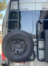 Aluminess Rear Door Ladder for Low Roof Mercedes-Benz Sprinter 2019+ with Tire Box Mount                                     - 210718.1 - Image 7