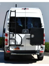 Aluminess Rear Door Ladder for High Roof Mercedes-Benz Sprinter 2007-2018 with Tire Box Mount                                     - 210720 - Image 5