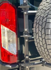 Aluminess Rear Door Ladder for Low Roof Ford Transit 2015+ | Tire Box Mount                                     - 210722.1 - Image 3