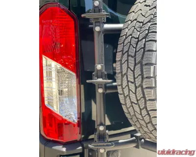 Aluminess Rear Door Ladder for Low Roof Ford Transit 2015+ | Tire Box Mount - 210722.1