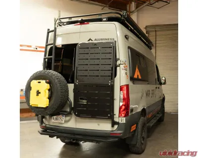 Aluminess Full Upper and Lower BackPAC Rear Door Plate Set for 2019+ Mercedes-Benz Sprinter - 210768