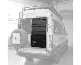 Aluminess Full Upper and Lower BackPAC Rear Door Plate Set for 2019+ Mercedes-Benz Sprinter