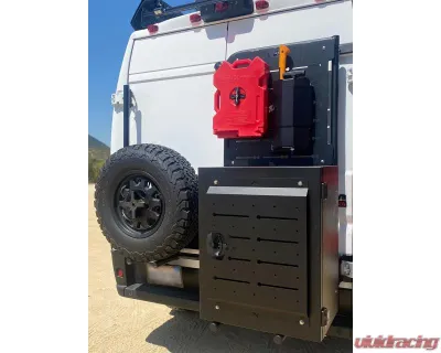 Aluminess Box and Bike Rack Carrier Base Unit for Ram Promaster 2014+, Aluminum - 210771.1