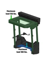 Aluminess Gen1 Base Unit No 180 Hinge Kit PowerLift Bike Rack for 2019+ Mercedes-Benz Sprinter                                     - 210775.1 - Image 2