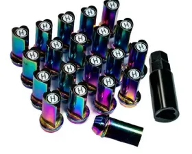 Kokoro  M12X1.5 Neo Chrome Lugnuts