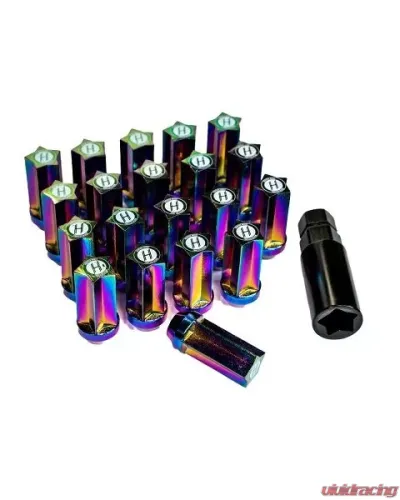 Kokoro  M12X1.5 Neo Chrome Lugnuts - LN-H-1250-NEO