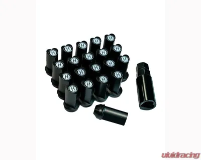 Kokoro M12X1.5 Midnight Black Lugnuts - LN-H-1250-BLK