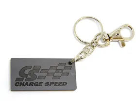 Charge Speed 50mm CS Carbon Key Chain